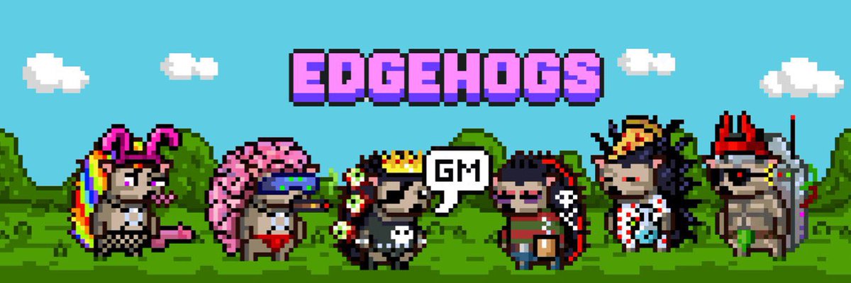 Nft2626's tweet photo. @punk6529 Gm #EdgeHogsNFT #pixelart #onchain https://t.co/bSvuyCbmTI