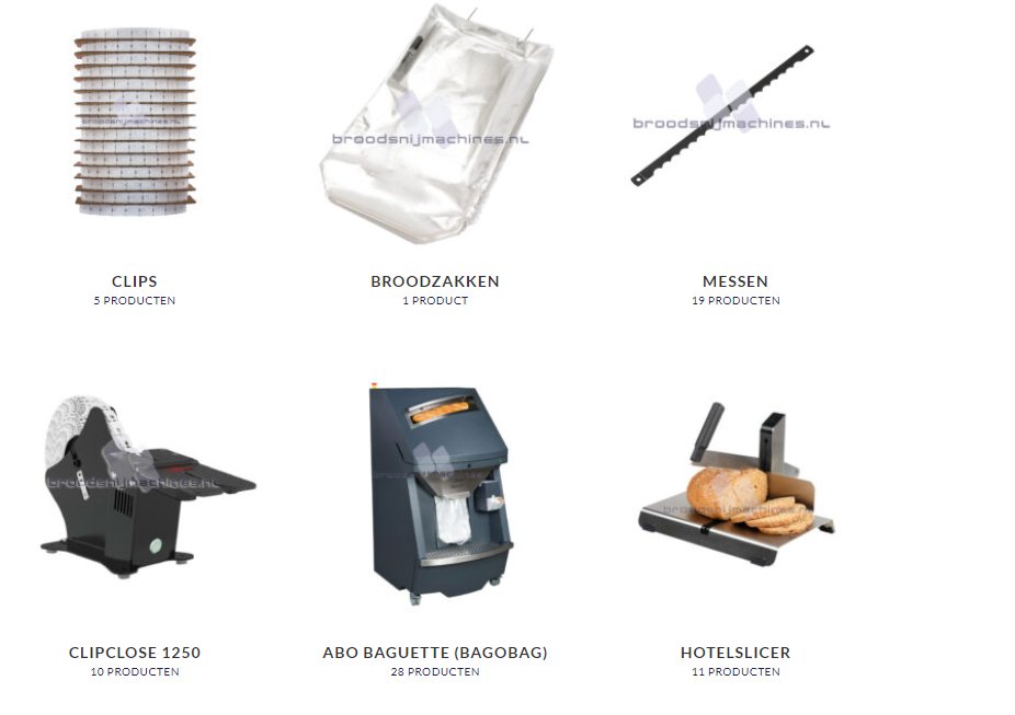 Bent u op zoek naar onderdelen voor uw broodsnijmachine? Kijk dan snel op onze webshop
broodsnijmachines.nl/onderdelen/