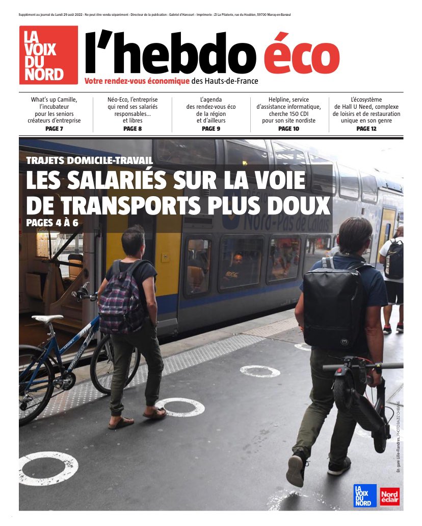 Jean-Marc Rivière (@jeanmarcriviere) on Twitter photo Après une courte pause estivale, l’hebdo éco de <a href="/lavoixeco/">La Voix du Nord Economie</a> fait son grand retour. Avec un sujet qui sent bon la rentrée et l’air du temps. Des contenus à retrouver évidemment sur le site internet de <a href="/lavoixdunord/">La Voix du Nord</a> Après une courte pause estivale, l’hebdo éco de <a href="/lavoixeco/">La Voix du Nord Economie</a> fait son grand retour. Avec un sujet qui sent bon la rentrée et l’air du temps. Des contenus à retrouver évidemment sur le site internet de <a href="/lavoixdunord/">La Voix du Nord</a>