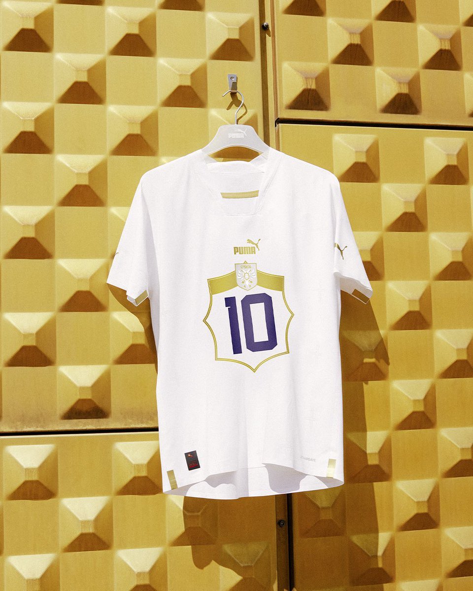 lnstantFoot's tweet photo. OFFICIEL ! 

Voici le nouveau maillot extérieur de la Serbie pour la Coupe du Monde 2022 ! 🇷🇸 https://t.co/iiimEs04gp