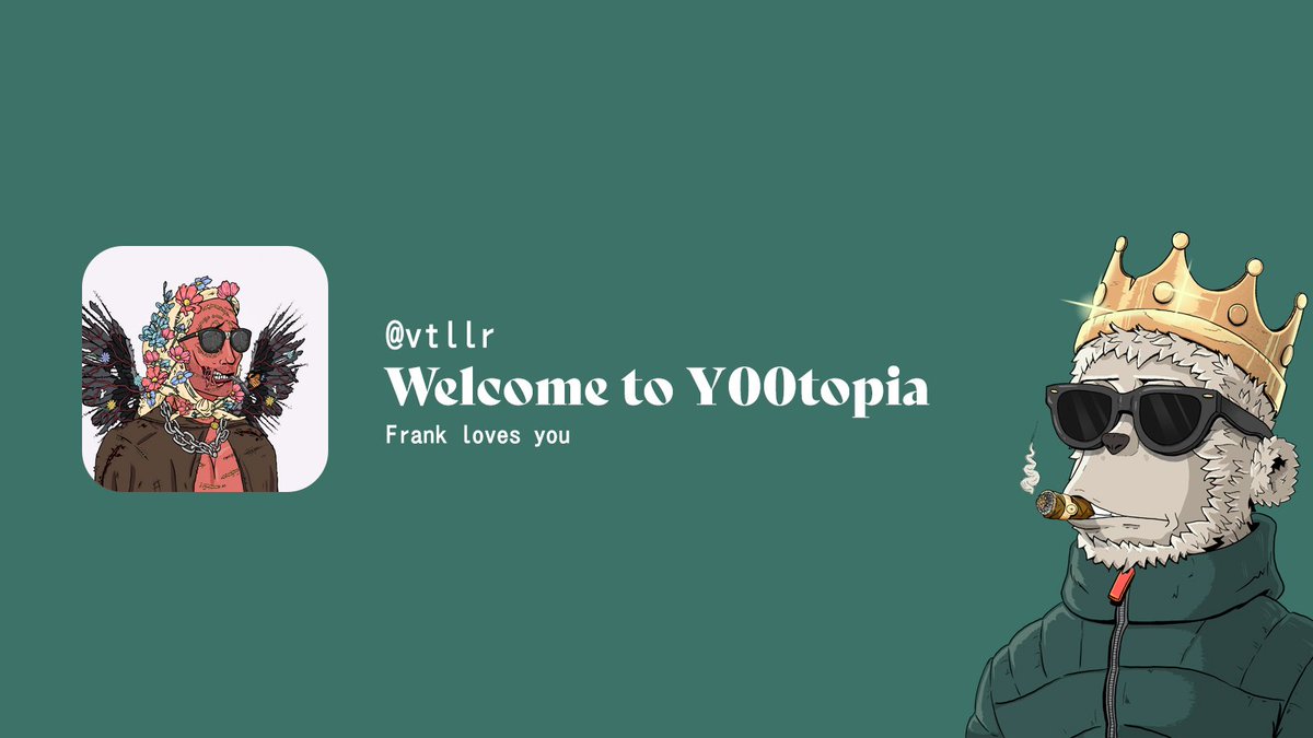 DeY00tList's tweet photo. Hello @vtllr,

Your @y00tsNFT WL has been been approved! https://t.co/NcboPbqgRc