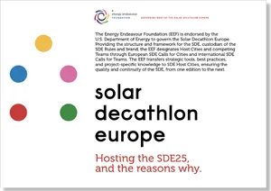 The SDE25 Call for Cities has momentum! The ‘Hosting SDE25’ document outlines the incentives to host the singular international student competition in regenerative habitation. Download the document through the link below! buff.ly/3e78K72