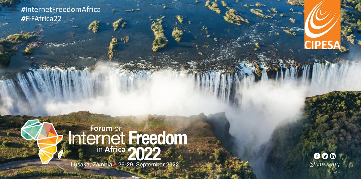 cipesaug's tweet photo. We are the #InternetFreedomAfrica community!
Together, advancing effective and inclusive ICT policy in Africa! 💪🏾

Join us in #Zambia or online for this year's Forum on Internet Freedom in Africa (#FIFAfrica22)

Be sure to register 👉🏾https://t.co/W7JrNdi9nq https://t.co/YcPsXomFfO