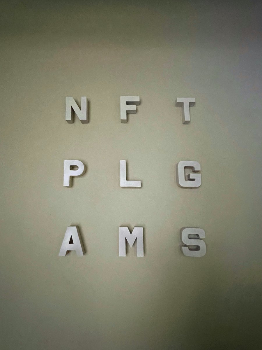 <a href="/nft_plg/">Playground Amsterdam</a>  – is the new space in the center of Amsterdam, welcoming #web3 builders!
Was happy to attend their event last weekend and see #nft art by <a href="/kerimsafa/">Kerim Safa</a> &amp; <a href="/life_anchors/">life.anchors | vintage analogue 📷</a> 
Thanks for the invite <a href="/KseniaStarkAms/">Ksenia Stark 🍌 BananaConf 2025</a> and thanks to everyone making it happen #community #NFTs