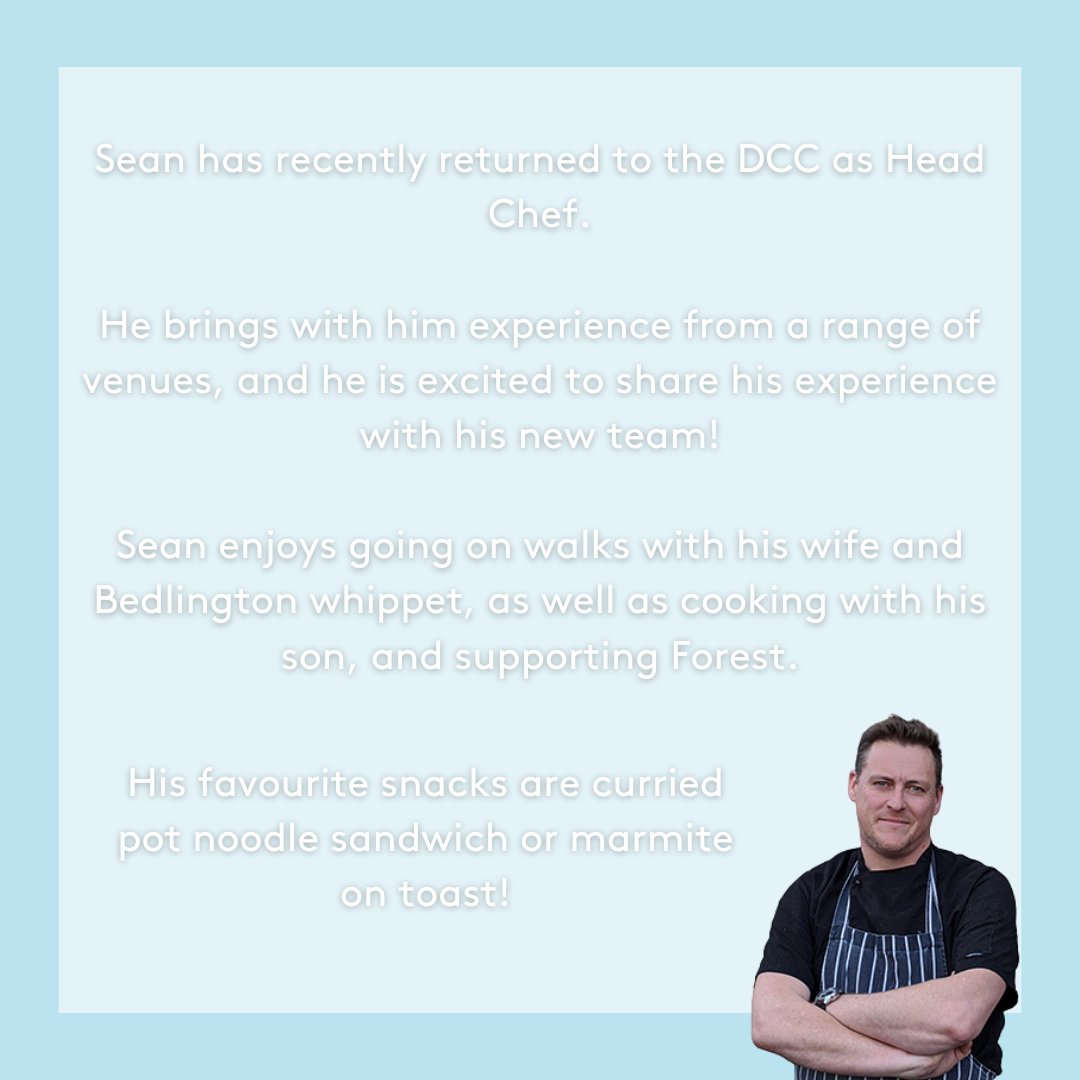 ⭐MEET THE TEAM⭐

Sean is our Head Chef, and returns to the Derby Conference Centre with so much experience to share amongst his team!

#meettheteam #derbyconferencecentre #Derby #DCC #DerbyEvents #MidlandsMeetings #MidlandsEvents #LocalDerby #2022events