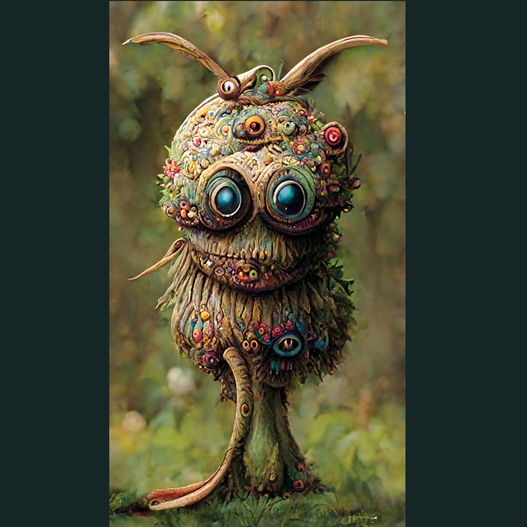 RipeworksS's tweet photo. The Poogapoing Googlants are the loveable planimals from Zoorvaran. The whimsical creatures are entirely created from the subconscious s of Audrey II and Christopher Walken as the Googly Eyes Gardener (The Man Who’s Very Scared of Plants). #midjourney https://t.co/uApiBO0zJB