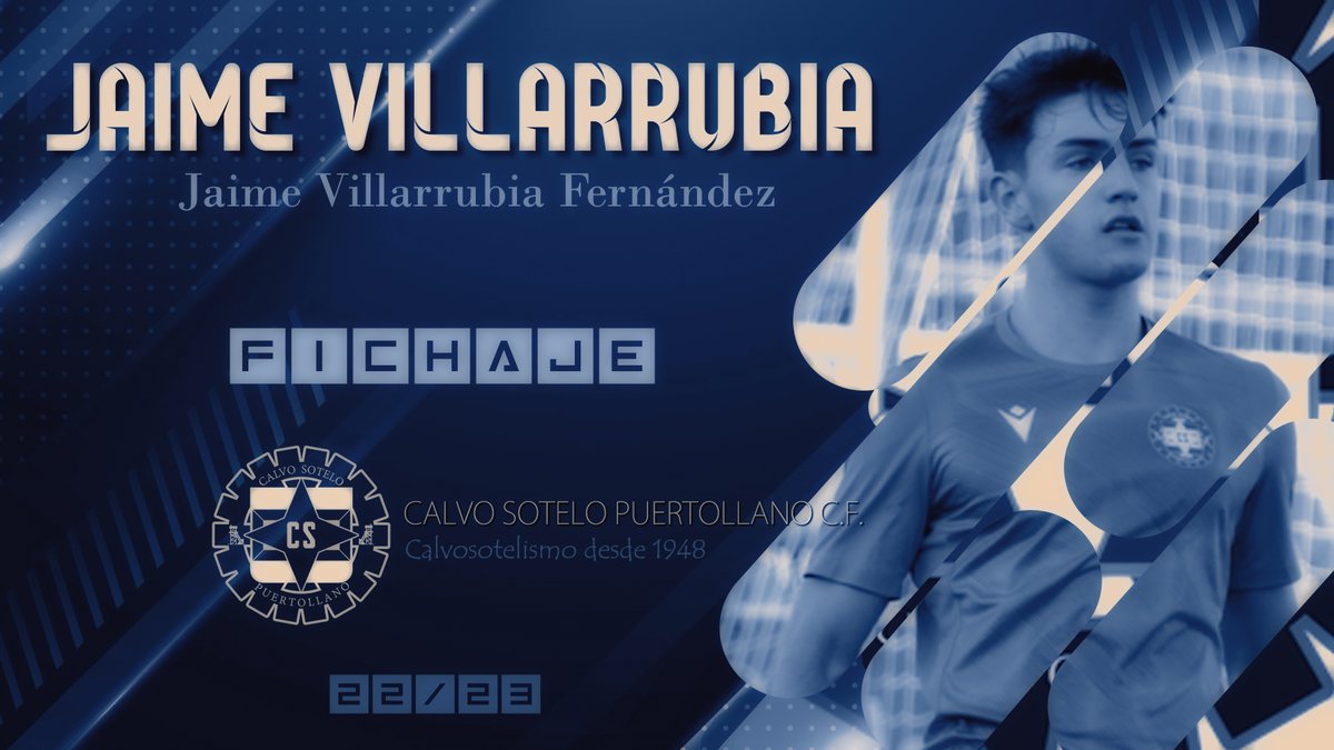 📣 OFICIAL
Jaime Villarrubia <a href="/Jaime_9_9/">Jaime</a>  procedente <a href="/CultuAcademia/">Cultu Academia</a> 

NUEVO FICHAJE. Tendrá ficha con el filial <a href="/FutBaseAtPuerto/">ATLÉTICO PUERTOLLANO</a> y dinámica con el primer equipo.
👇
cspuertollano.com/2022/08/29/com…