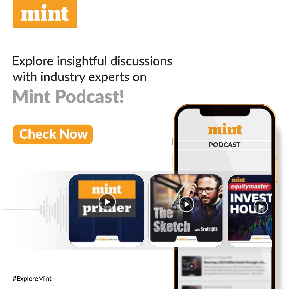 livemint's tweet photo. Listen to discussions on trending topics by industry experts and newsmakers - only with Mint Podcast. 

Download the Mint app for a better experience: https://t.co/1Vp3s1Ivxp

#ExploreMint #Mint #mintapp #podcast #experttalks #marketnews @HTSmartcast https://t.co/iOCohbWIy6