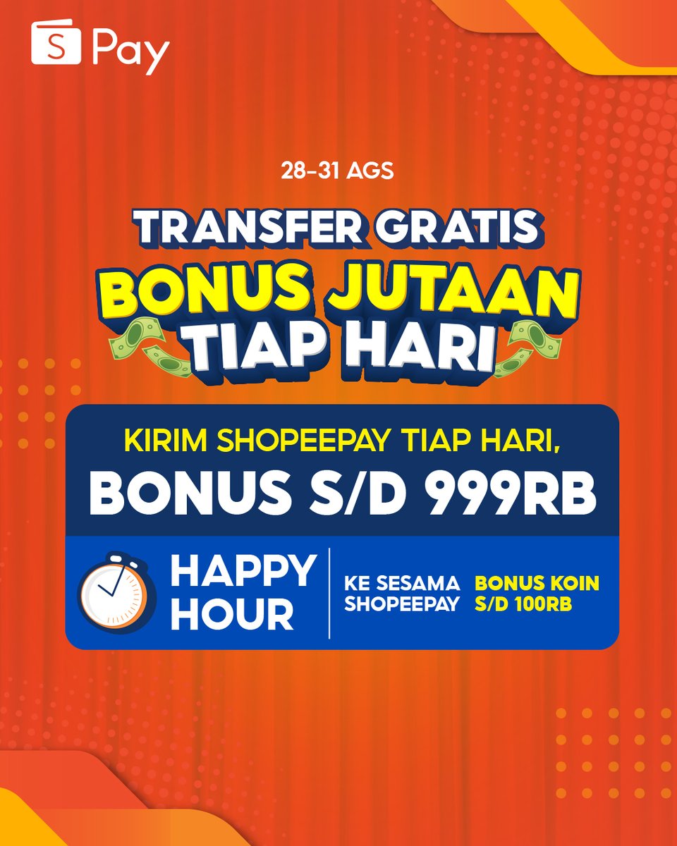 ShopeePay_ID's tweet photo. Makasih udah ingetin Mimin kalo ini hari Senin, sekarang Mimin mau gantian ingetin kalo #TransferPakaiShopeePay Bonus Jutaan Tiap Hari, lho!~

Like postingan Mimin ini ya, nanti kalo udah rame Mimin bagiin link #ShopeePayTHR kayak biasa. Cusssss!✨ https://t.co/1dhl6jKXbf