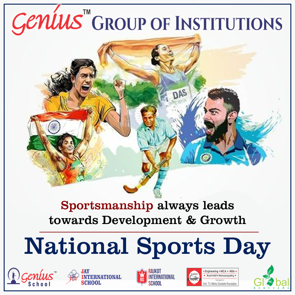 GeniusRajkot's tweet photo. Celebrating National Sports Day, on the honor of The True Wizard's Birth Anniversary of Major Dhyan Chand
#happysportsday #NationalSportsDay #GeniusEnglishMediumSchool #cbseboard #teacher #rajkot #GeniusSchool https://t.co/amCo3kZqfg