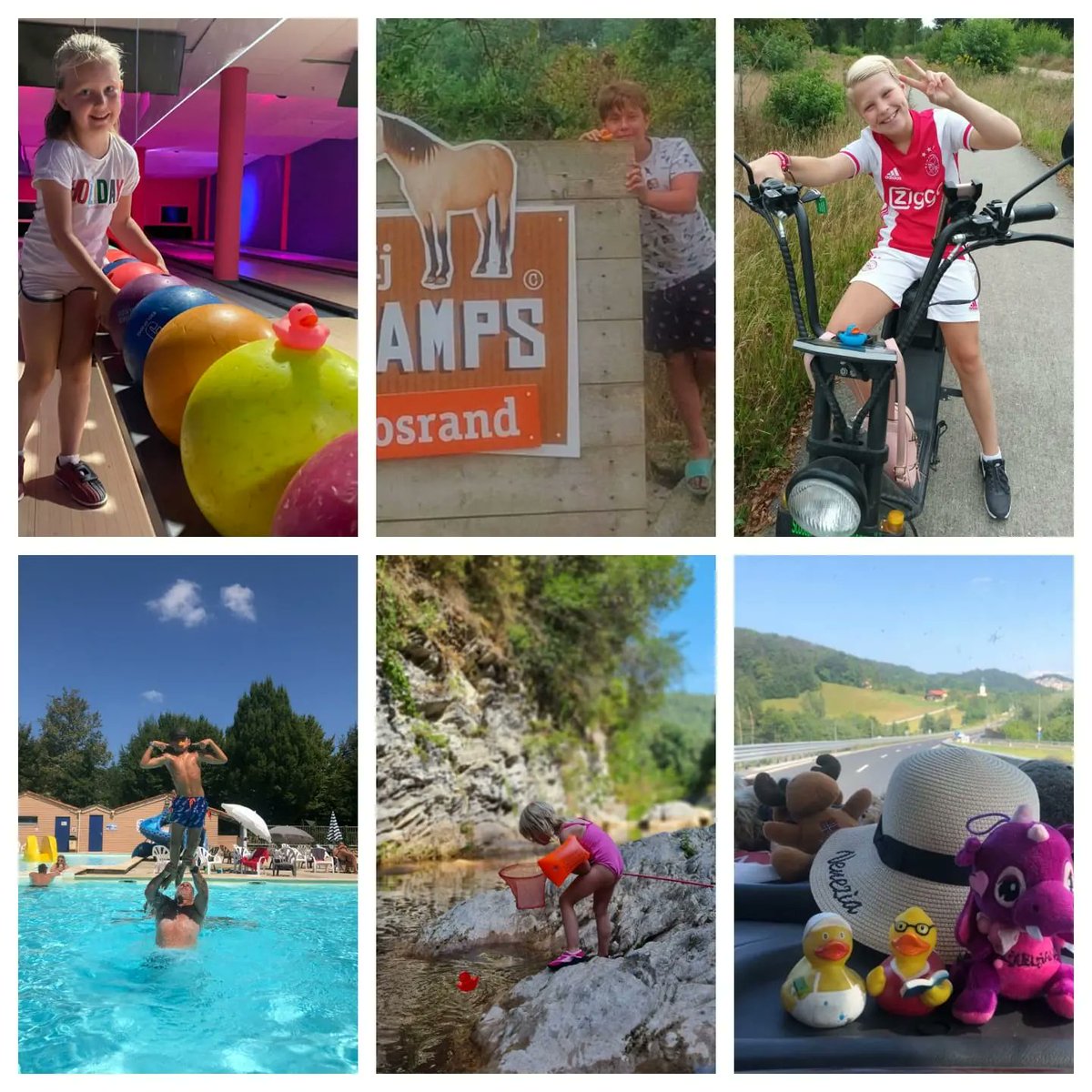 cbsdevaart's tweet image. De badeendjes van CKC De Vaart zijn op avontuur geweest afgelopen zomervakantie. Een kleine greep uit de collectie.