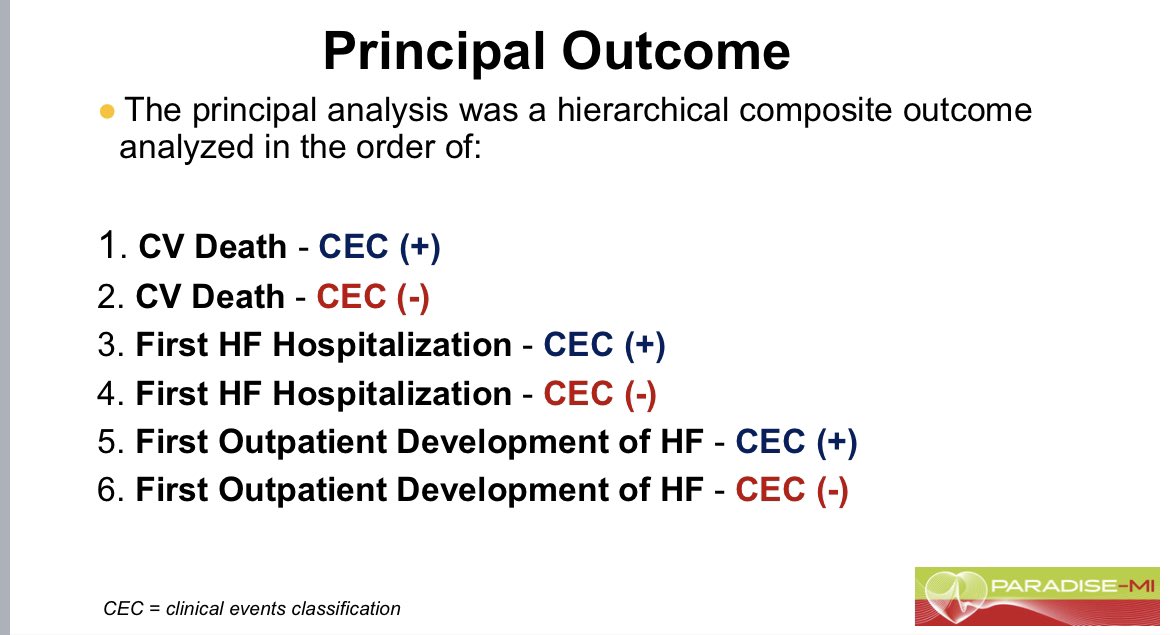 Alfonso Valle on Twitter "PARADISEMI trial, sacubitril/valsartan was