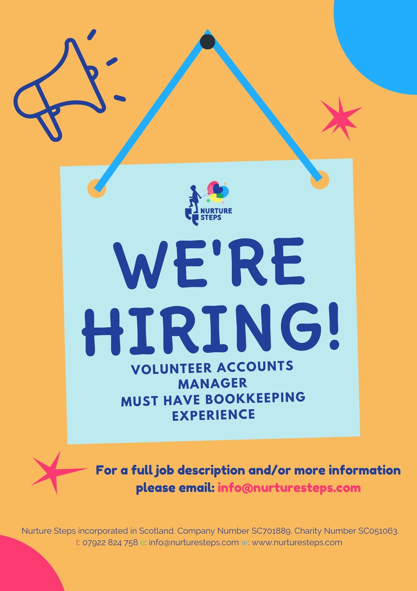 nurture_steps's tweet photo. #Volunteering #Scotland #Bookkeeping #help #additionalsupportneeds #autism https://t.co/C6qAnbWQKX