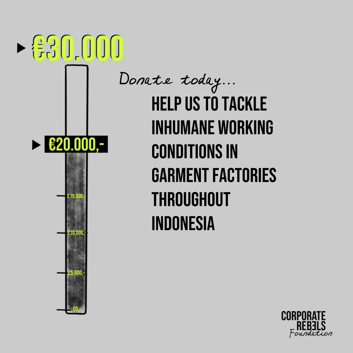 _CR_Foundation's tweet photo. We need YOUR help!!

TO END #INHUMANE #WORKPLACES 👊

With more #donations, we can have an even bigger impact 🔥

For our latest project with @4WorkerRights we have raised €20,000 and our goal is to reach €30,000.

https://t.co/yYyFgu2nTV https://t.co/r3kqsrX9rn