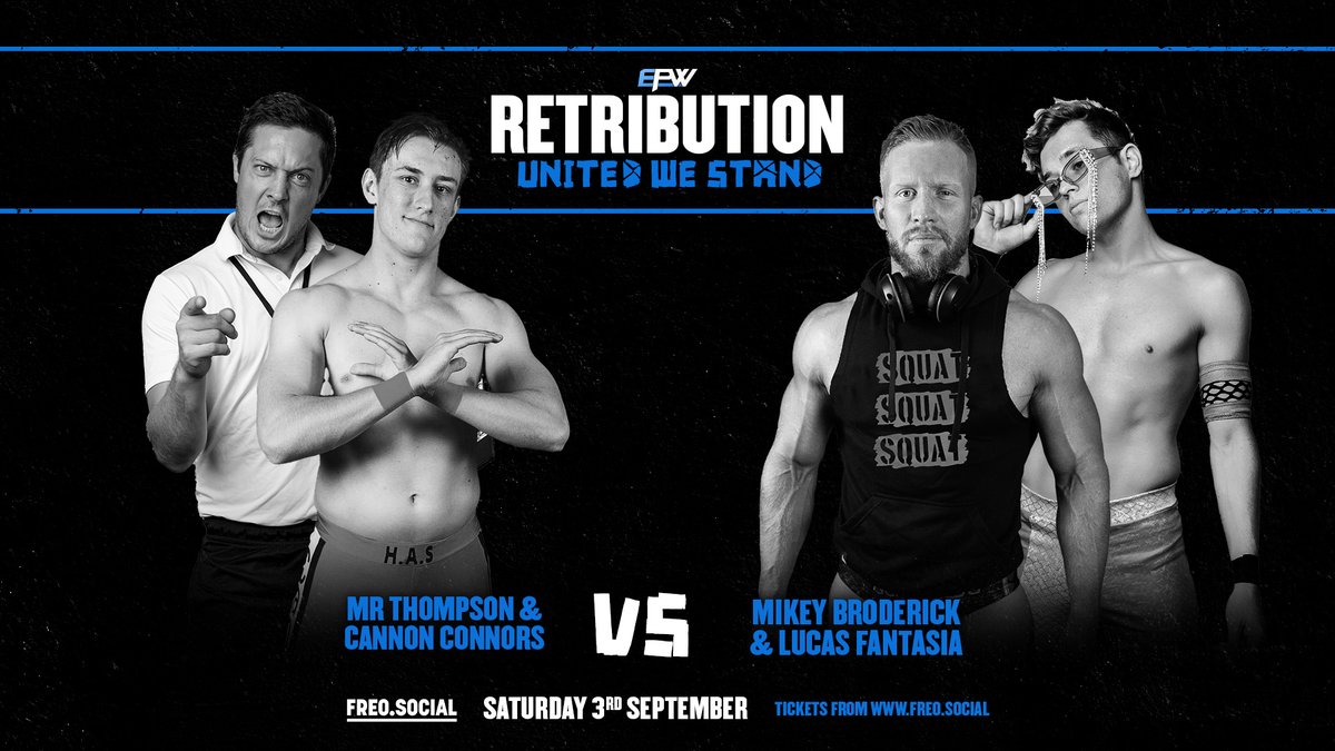 EPWPerth's tweet photo. Presents: RETRIBUTION - United We Stand
This Saturday Sept 3rd, https://t.co/AsfwmuMH7E Fremantle.
Final match card released and updated!
🚨Tickets are on sale now!🚨 
https://t.co/m8CzKxqZjp https://t.co/kokdwKrDYc