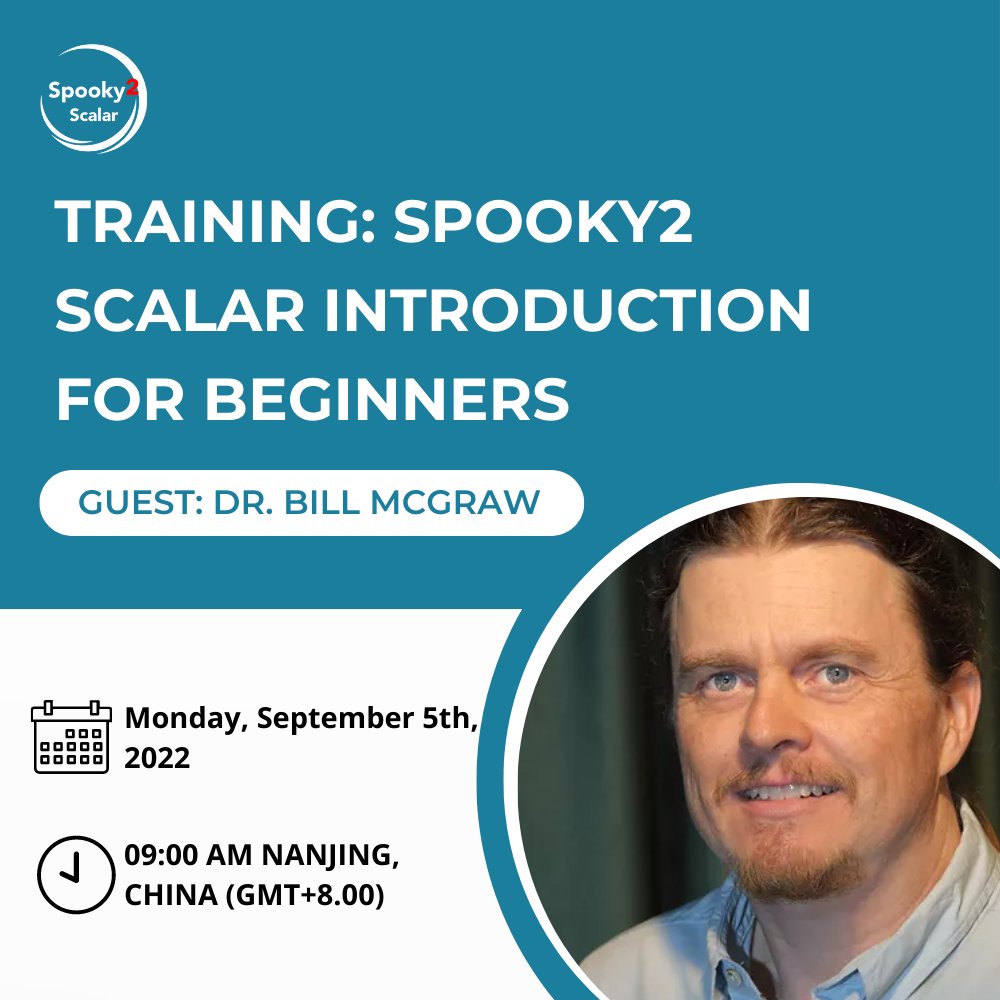 spooky2scalar's tweet photo. Online Training Course – Spooky2 Scalar Introduction for Beginners

🎉 We are delighted to have Dr. Bill McGraw as our host for this training webinar.

📅 Date: Monday, September 5th, 2022
🕞 Time: 09:00 AM Nanjing, China (GMT+8.00)
#scalarenergy #scalar #healingpower https://t.co/3iHj7aK5nu