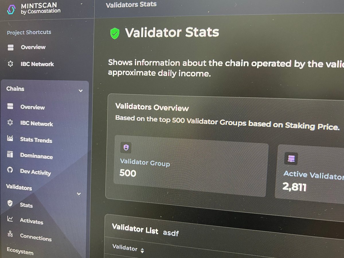 srsly don't tell <a href="/mintscanio/">Mintscan</a> dev i leaked this but i can't not share after seeing this 😻