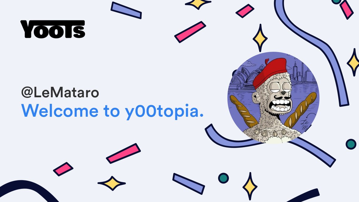 Welcome <a href="/LeMataro/">Mataro</a>.

Your application for <a href="/y00tsNFT/">y00ts</a> has been accepted.