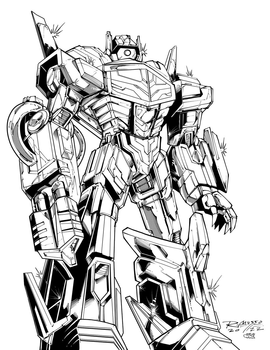 inkerguy's tweet photo. Had the pleasure of inking @RobbyMussoArt awesome Shockwave commission for fun at Botcon this year 🙂 #shockwave #inks #Transformers #robbymusso #botcon2022 https://t.co/AbBl9EJXTJ