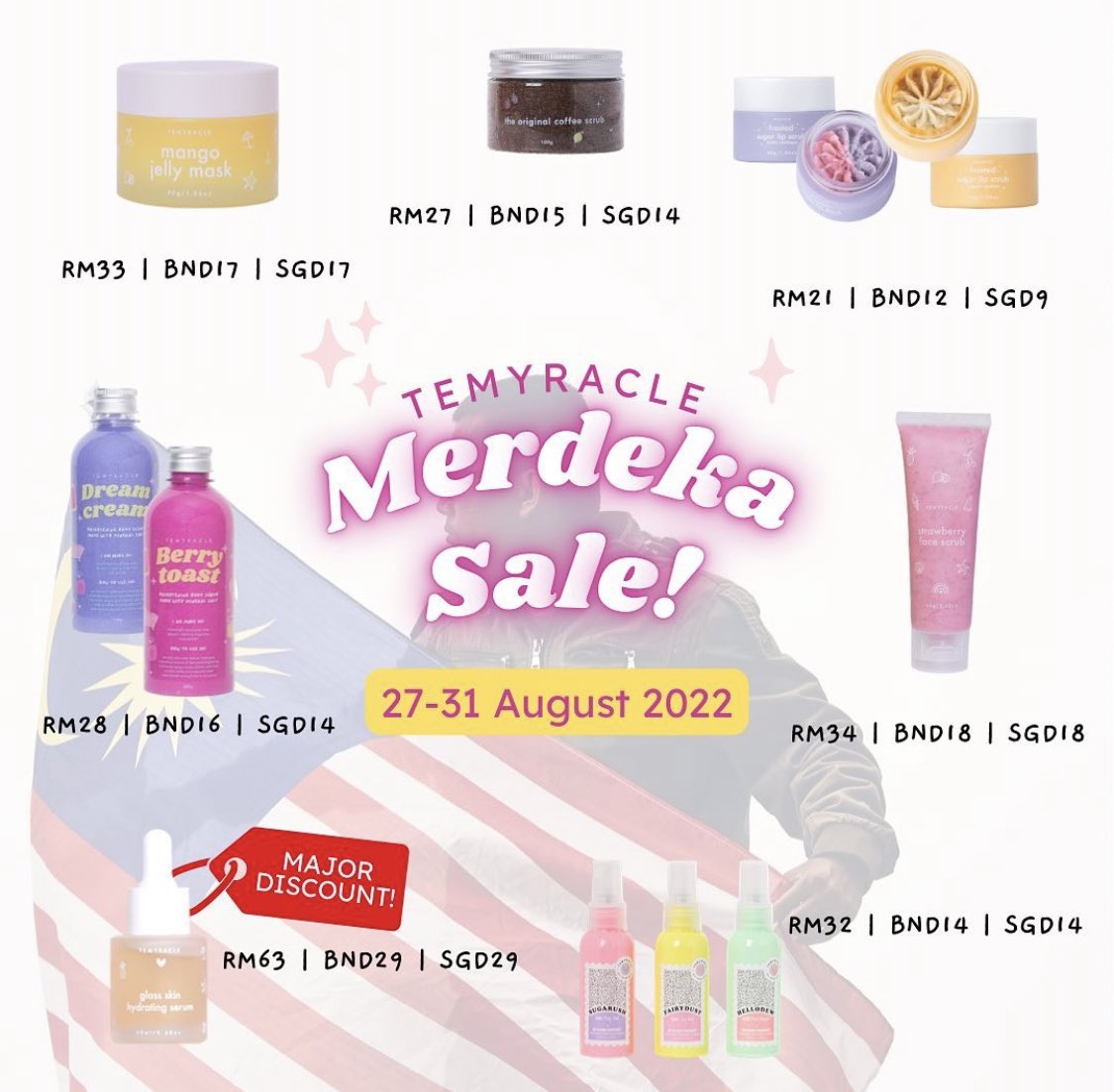 Merdeka Sale? Anniversary Sale? Yesss ada 2 hari lagi untuk korang shopping skincare puas puas before back to normal price!😍✨

Yess sale for Kayman, Zarzou, Jelita KL &amp; Temyracle belum habis lagi tau👀

Mehh shopping dekat tiktok for more vouchers 🛒💨  tiktok.com/@queenskinmy?_…