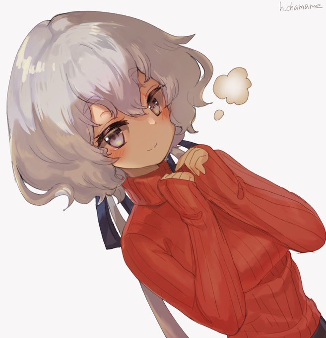 2年くらい前に描いた秋っぽい純子ちゃんを描きなおした 