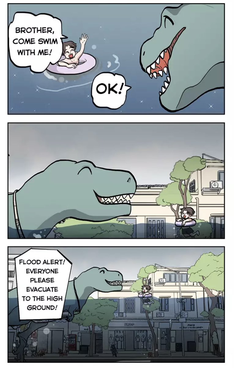 dinopopsio's tweet photo. What a wonderful pool! 🤣
👉 Check out new chapter of "My Brother Is T-Rex"  https://t.co/qg44Bu3xXY
--
#DinoPOPS #RealUtility #NFT #NFTCollection #NFTCommunity https://t.co/GrzdJforYu