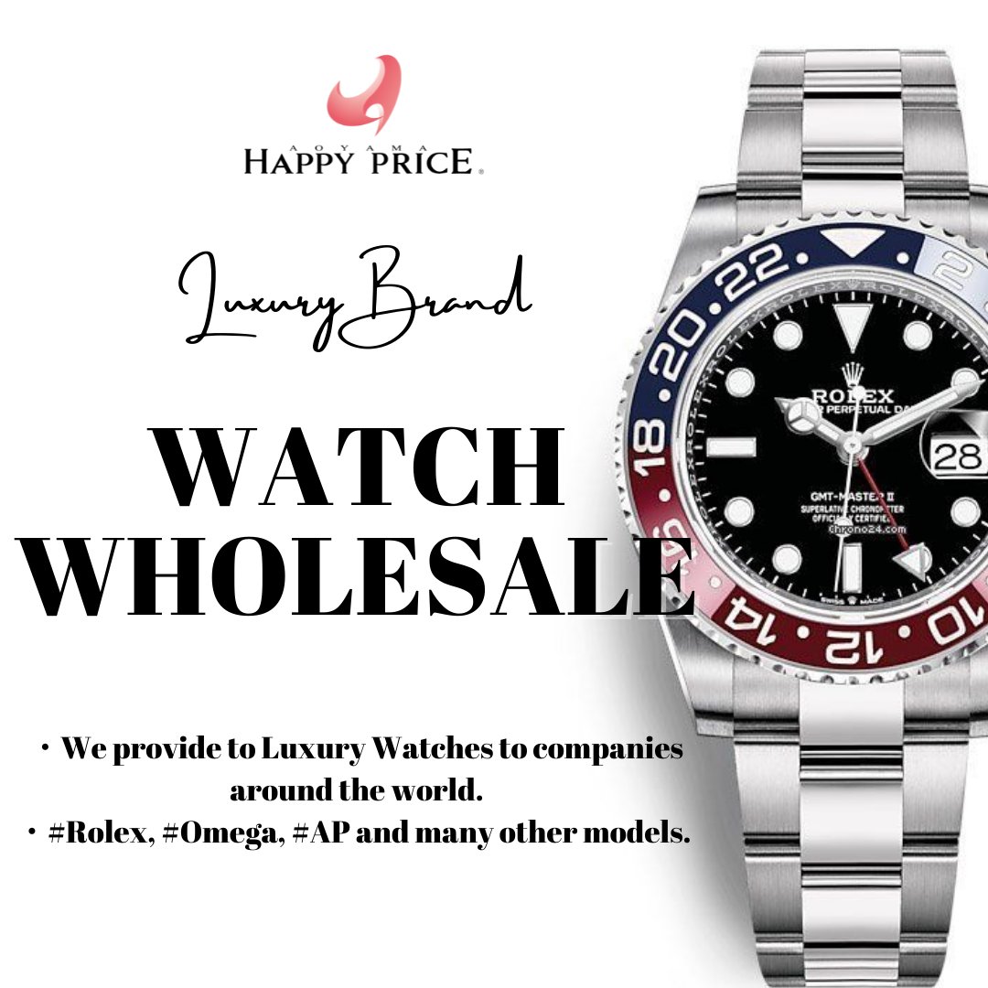 HappyPrice13's tweet photo. This is Happy Price.,ltd 
We do business for Watch Wholesale. Now we are selling Watches all over the World.

#Watch #Wholesale #Rolex #AudemarsPiguet #RWB #Omega #Panerai #WatchWholesale #TagHeuer  #rolexdaydate https://t.co/cBeYESgI9F
