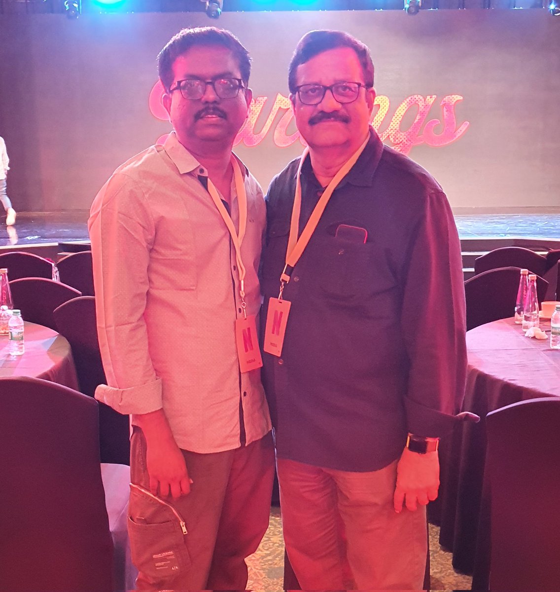 rameshlaus's tweet photo. With @sri50 Sir at @NetflixIndia 's #FilmyDay event in #Mumbai https://t.co/YjkEK3qmgx