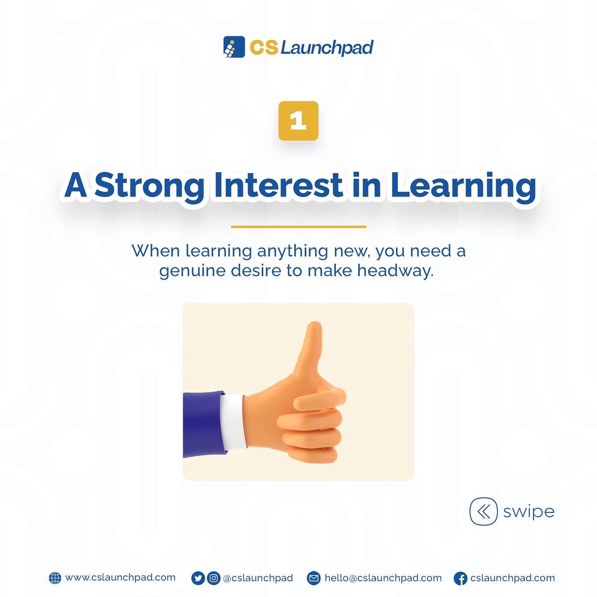 cslaunchpad's tweet photo. We know you are getting ready for a total transition into tech. To make the process seamless, we decided to provide basic information on the things to look out for.

You can still enroll at https://t.co/287AvSL0VD if you are yet to register. 

#cslaunchpad #tech #careers #skills https://t.co/vZGvWrFX6g