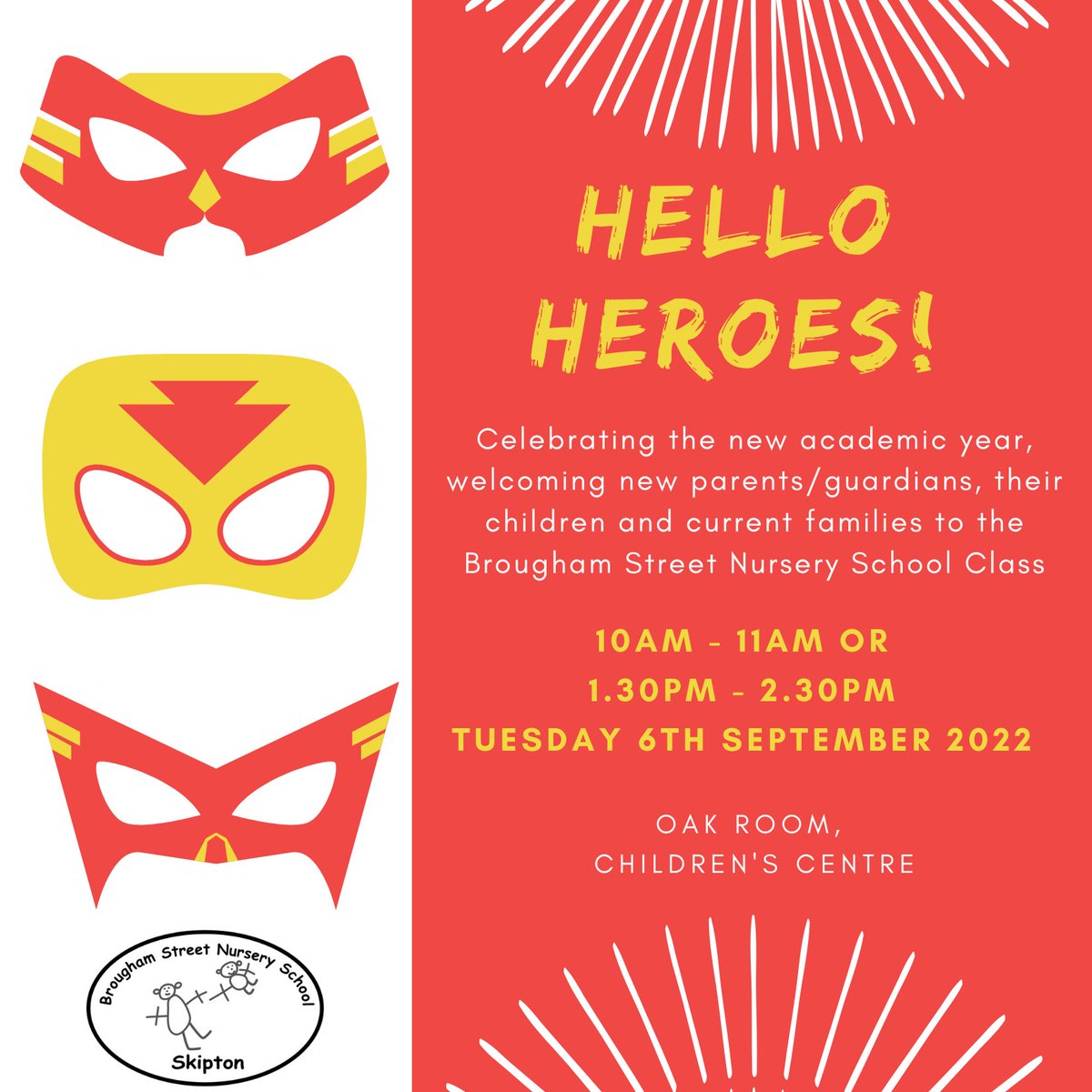 If your child is starting in the nursery school class, or is already a member, we invite you to join us on Tuesday 6th September to meet with the class teaching team. We'll have some fun activities to share, nibbles and of course will be available for catch up chats. #Transition