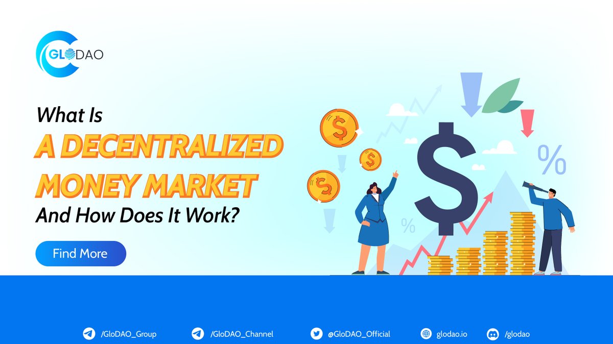 GloDAO_Official's tweet photo. What is a decentralized money market and how does it work? Learn the answer here 👉 https://t.co/wYxGUkSYor

#glodao #defi #dao #blockchain https://t.co/lW2OpM3UvG
