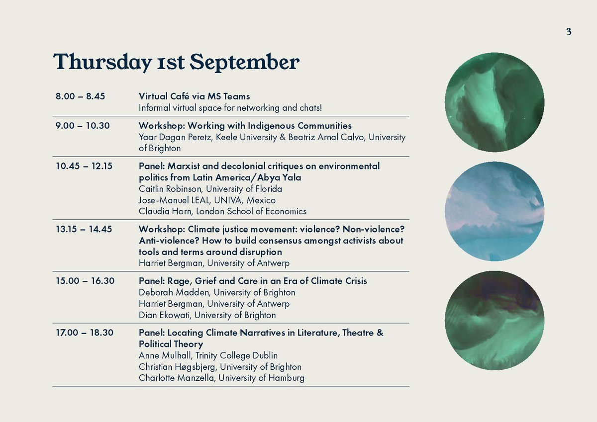 cappeclimatepol's tweet photo. Some small tweaks to the programme! You can download the whole thing, including abstracts here: 
https://t.co/TJrfP01lht https://t.co/73pKFJNOwS
