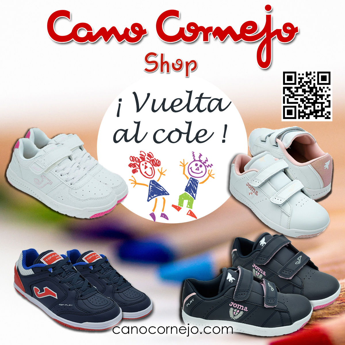 CanoCornejoShop's tweet photo. ¿PREPARADOS PARA IR AL COLE?
Tenemos un 👟 calzado 👟 que aguanta patios 🏀, recreos 🏐, extraescolares ⚽ y lo que tus hijos le echen 💥 encima.
https://t.co/RDdTRPoaP0 https://t.co/rHRB6yj871