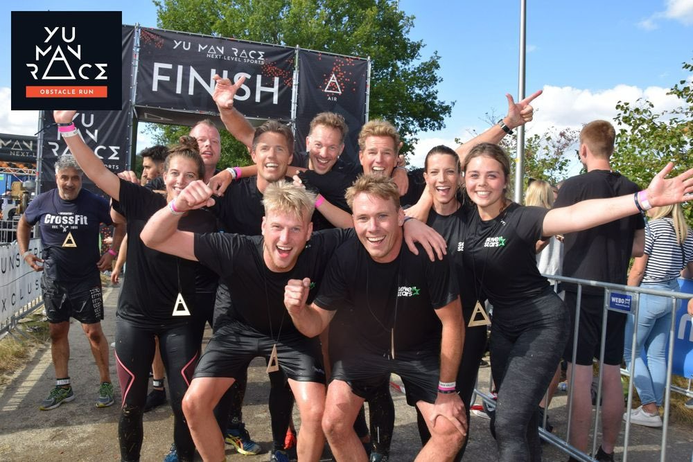 Gisteren met 8 collega’s meegedaan aan de <a href="/YUMANRACE/">YU MAN RACE</a> Als team hebben wij de 10km volbracht✅