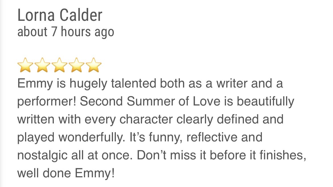 EmmyHappisburgh's tweet photo. Last chance to catch Second Summer of Love at #EdFringe TODAY 3.20pm the Attic, Pleasance Courtyard! As Saffy, the Ravercise instructor, says “Let’s GO!”
Latest reviews from https://t.co/X6ADi0Iscv below ✌🏼🤍🙌🏼💥 https://t.co/SPRJcpZU41