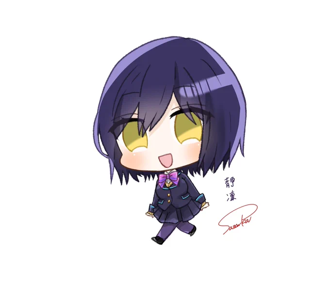 しずりん!グッズ絵第二弾#サザンカとお絵描き#凛Art 