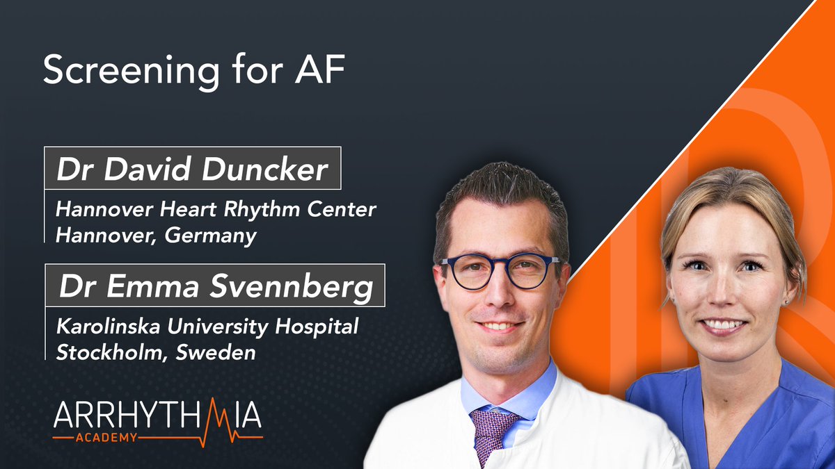 Arrhythmia_A's tweet photo. ๐ฉบ Want to learn more about screening for #AtrialFibrillation?
In this discussion, Dr @DavidDuncker and Dr @EmmaSvennberg looked at the results from the #STROKESTOP study and the implications on clinical practice!
Watch the video here ๐ https://t.co/k1qWW1mDnY
#CardioTwitter https://t.co/uoqmxNAOMr