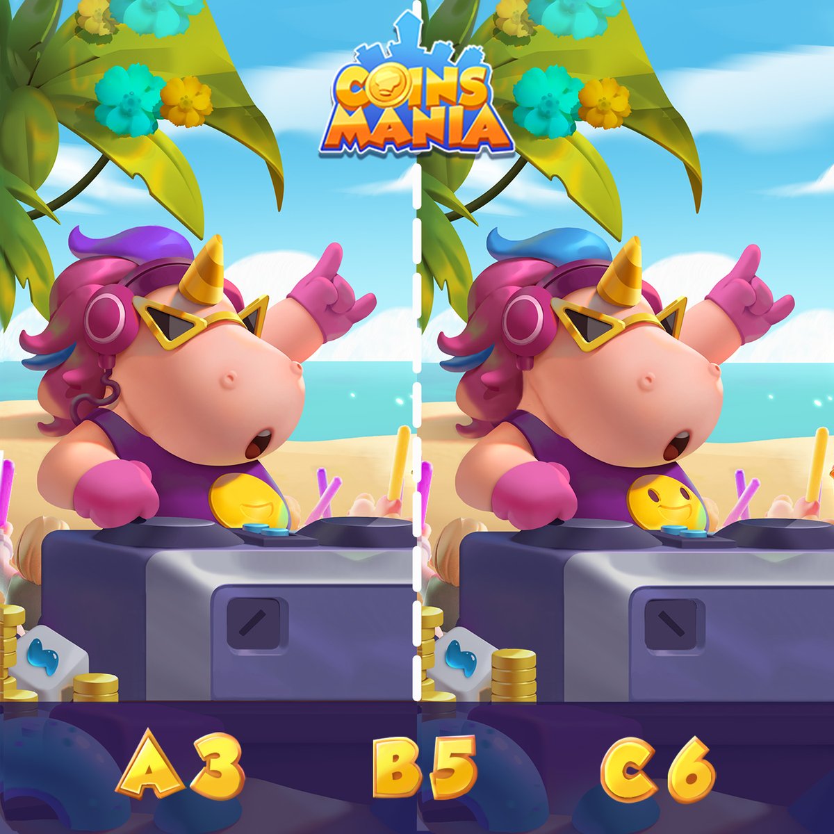 Cooking__Pop's tweet image. 🧐#FindtheDifference🧐
Look! We took a picture of pony at a beach party.
Do you know how many differences between two pictures?
Tell us your answer!
Leave your answer for a chance to win 200 spins!😋
Download here👇:
play.google.com/store/apps/det…
