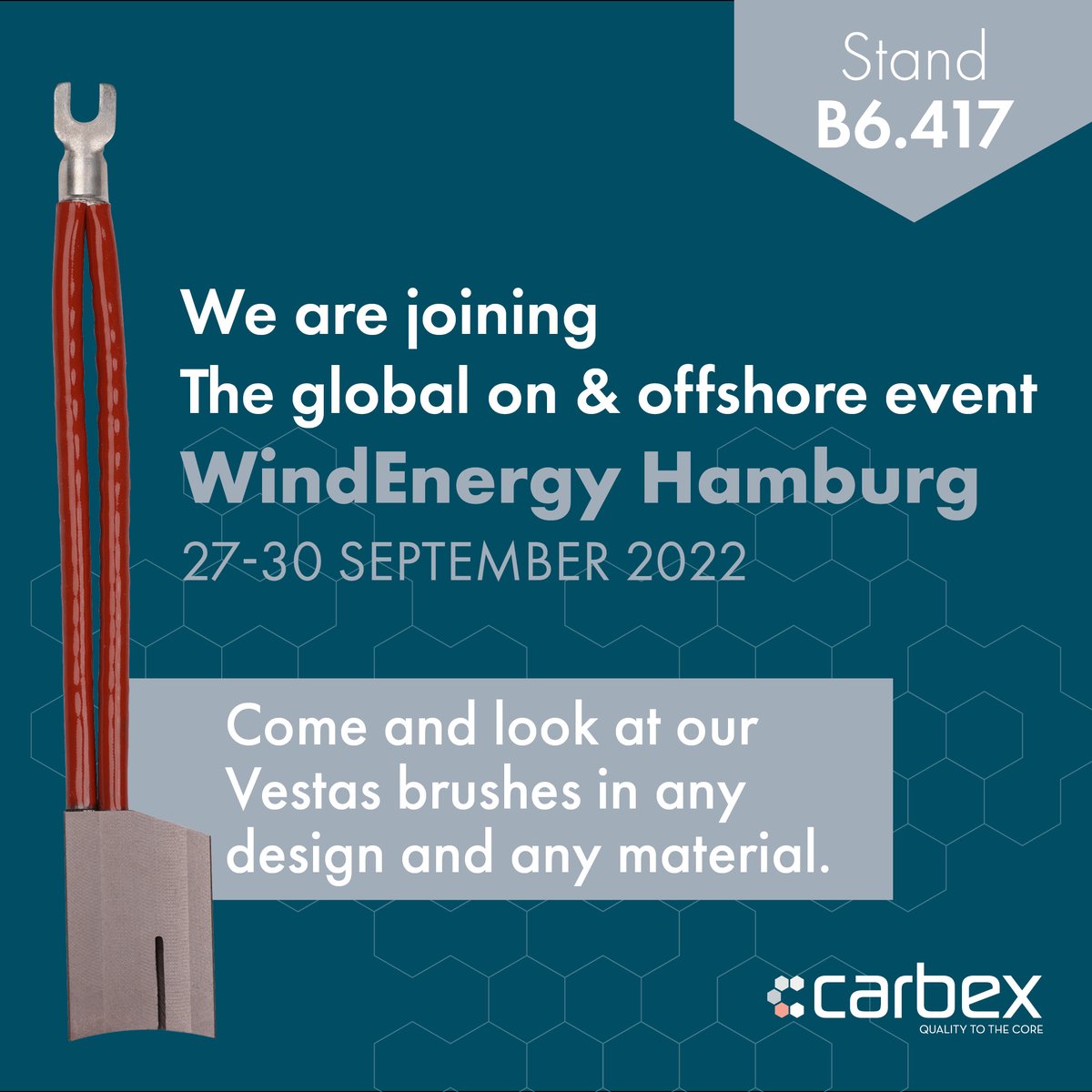 Sales breakthrough in the US for Carbex! Silver brushes beats copper in performance and safety in vestas turbines and this is the way to go for our customers.

Please contact us for more information regarding this low cost upgrade to go back to our high quality brush material.