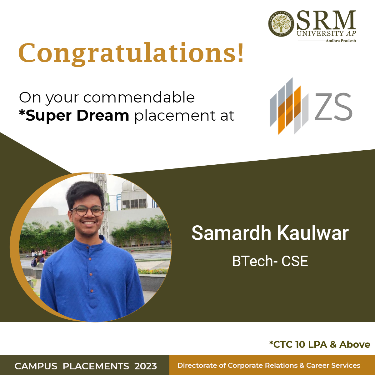 SRMUAP's tweet photo. It’s 2022, yet the Class of 2023 has already secured their jobs with Super Dream offers! Can’t believe? Keep an eye out for more #placement updates!
#PlacementsatSRMAP #SuperDream #SRMUAP #SRMAP #CSE https://t.co/WrzYFRTRaj