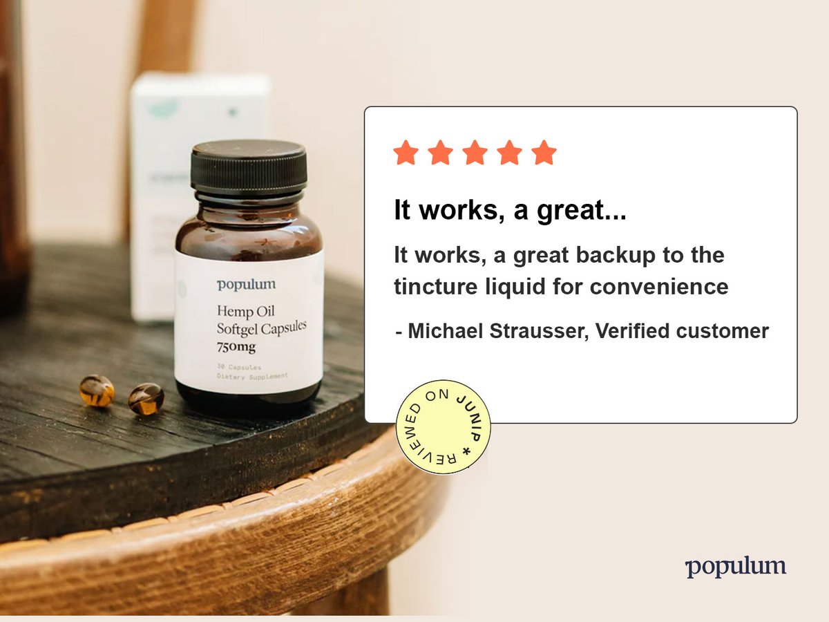It works, a great...

It works, a great backup to the tincture liquid for convenience ~ Michael Strausser

#HempOilSoftgelCapsules #HempCBDOil #HempOil