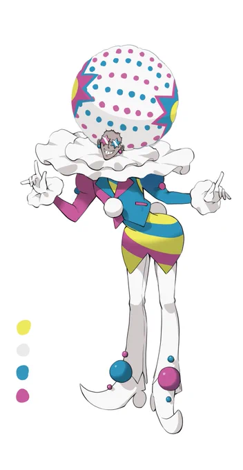 <今月のキャラデザ練習>ズガドーン擬人化(クレしん映画の敵キャラになってもうたw)#Pokemon #イラスト 