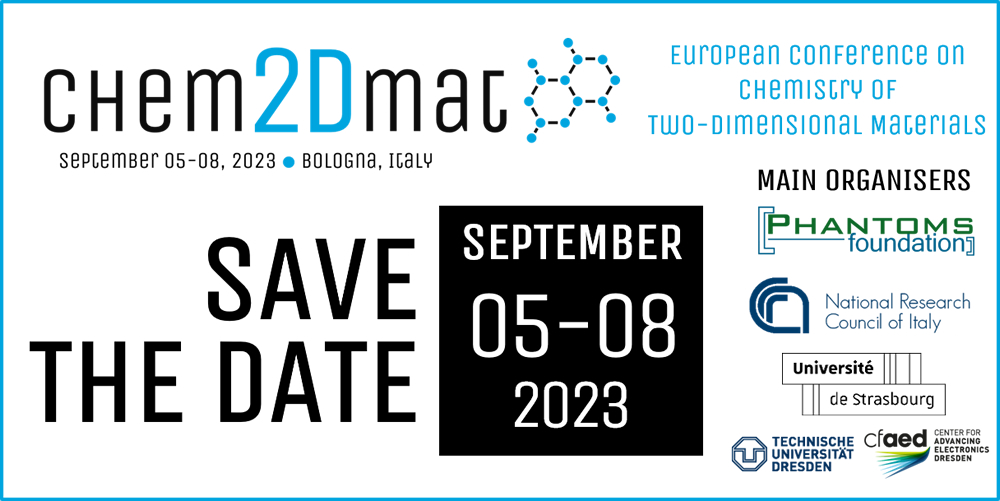 chem2DmatConf (@chem2dmatconf) on Twitter photo #SaveTheDate
<a href="/chem2DmatConf/">chem2DmatConf</a> 2023, #Bologna (Italy) 05-08 September. #inperson
Share your work in #chemistry of #2DM face-to-face!
More info: chem2dmatconf.org/2023 #SaveTheDate
<a href="/chem2DmatConf/">chem2DmatConf</a> 2023, #Bologna (Italy) 05-08 September. #inperson
Share your work in #chemistry of #2DM face-to-face!
More info: chem2dmatconf.org/2023