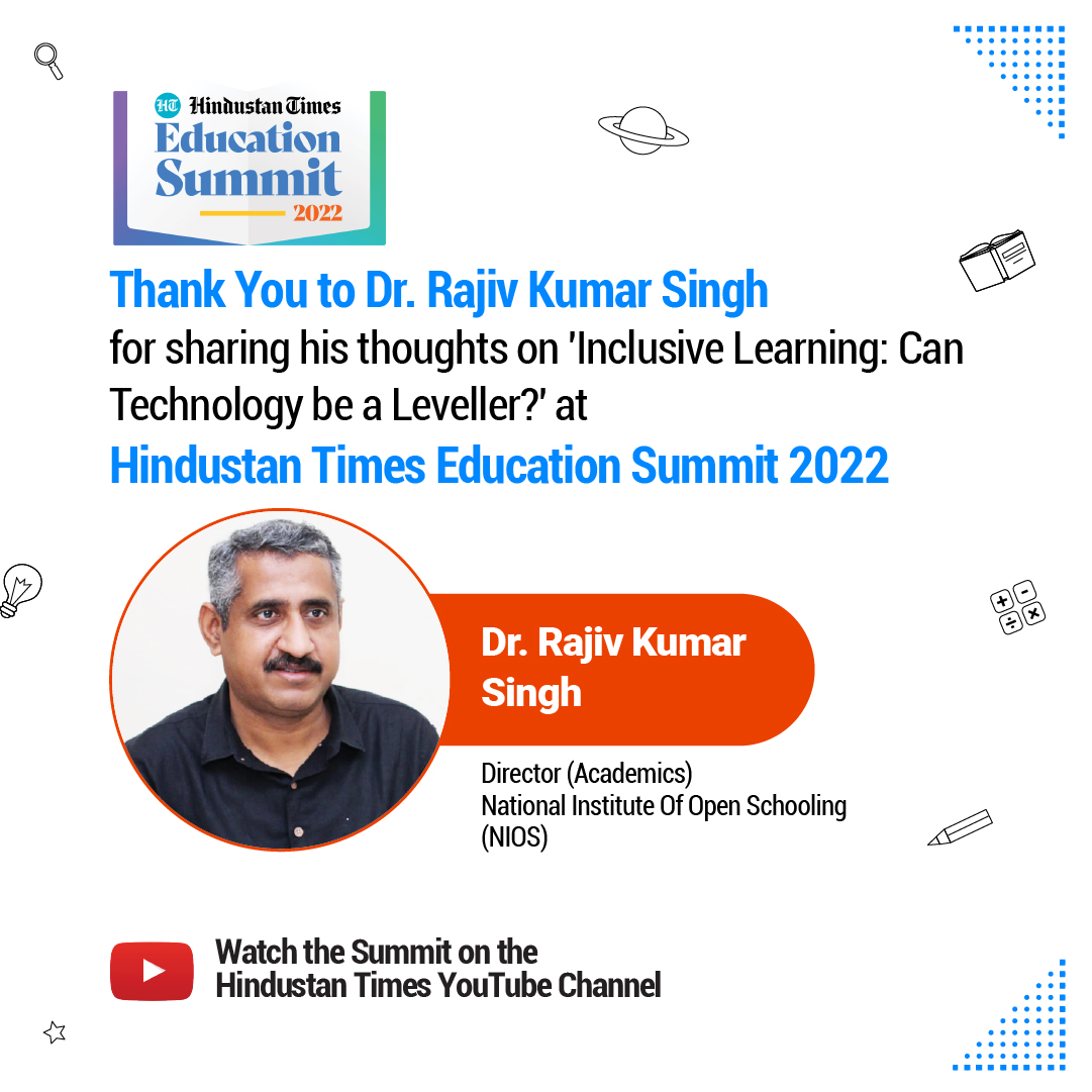 htschooltweets's tweet photo. 'The NEP 2020 has a global perspective with an Indian-ness'

Thank you, Dr. Rajiv Singh, Director (Academics), NIOS, for gracing the first HT Education Summit 2022 with your presence!

Watch Summit - https://t.co/gAESDKE2Uy

@niostwit

#HTES #HTES2022 https://t.co/vwqYsOduKN