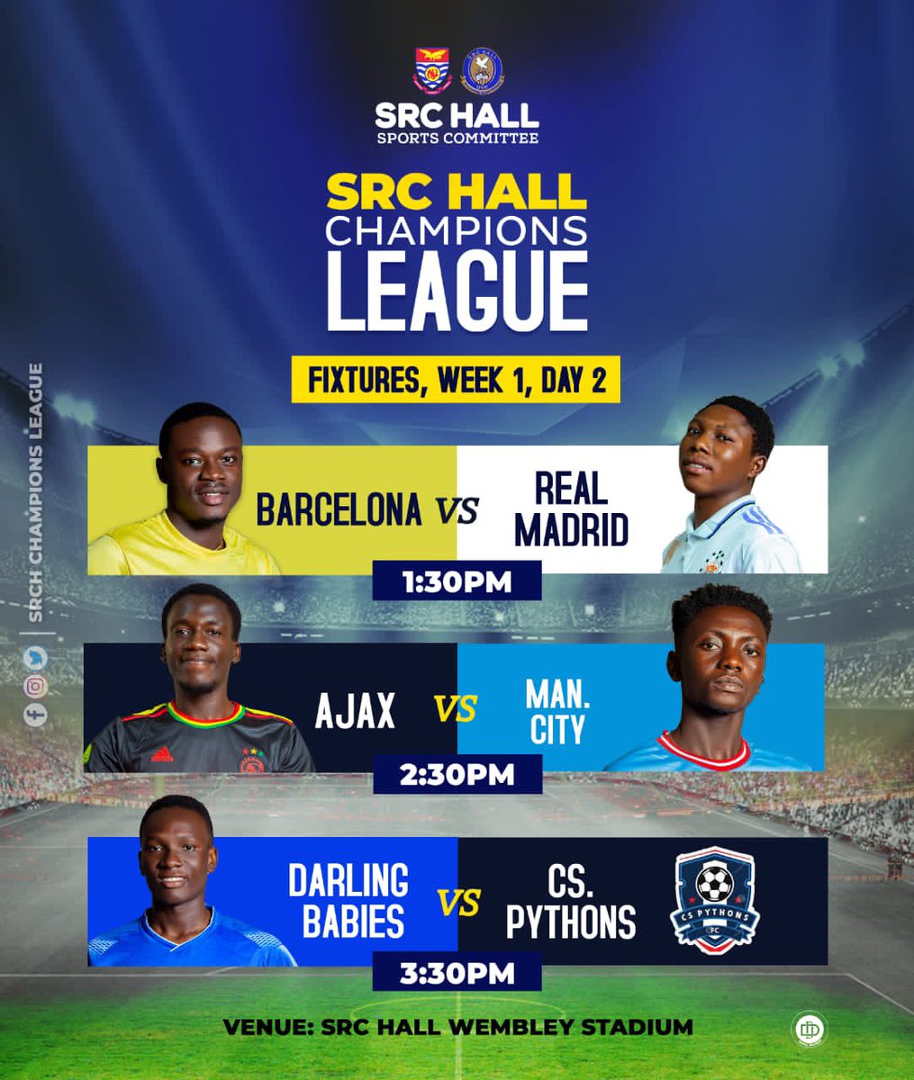 Matchday II started with the clash of the *classicos*. With former Champions *Ajax* facing *Manchester city.* Week One ended with a game between debutants CS Pythons vrs Soccer Babies who're currently leading group one table.