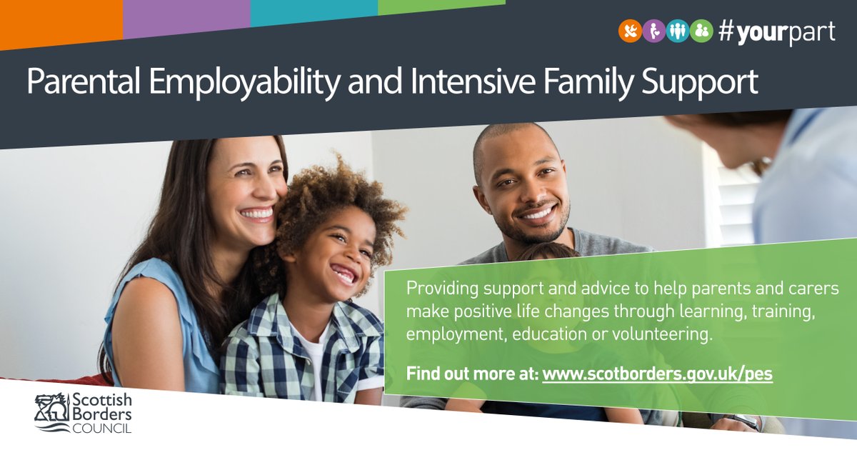 Remember, our Parental Employability Service provides support and advice for parents or carers who’d like to get back into employment or develop their employability skills or access further learning. To find out more and get in touch, visit: scotborders.gov.uk/pes