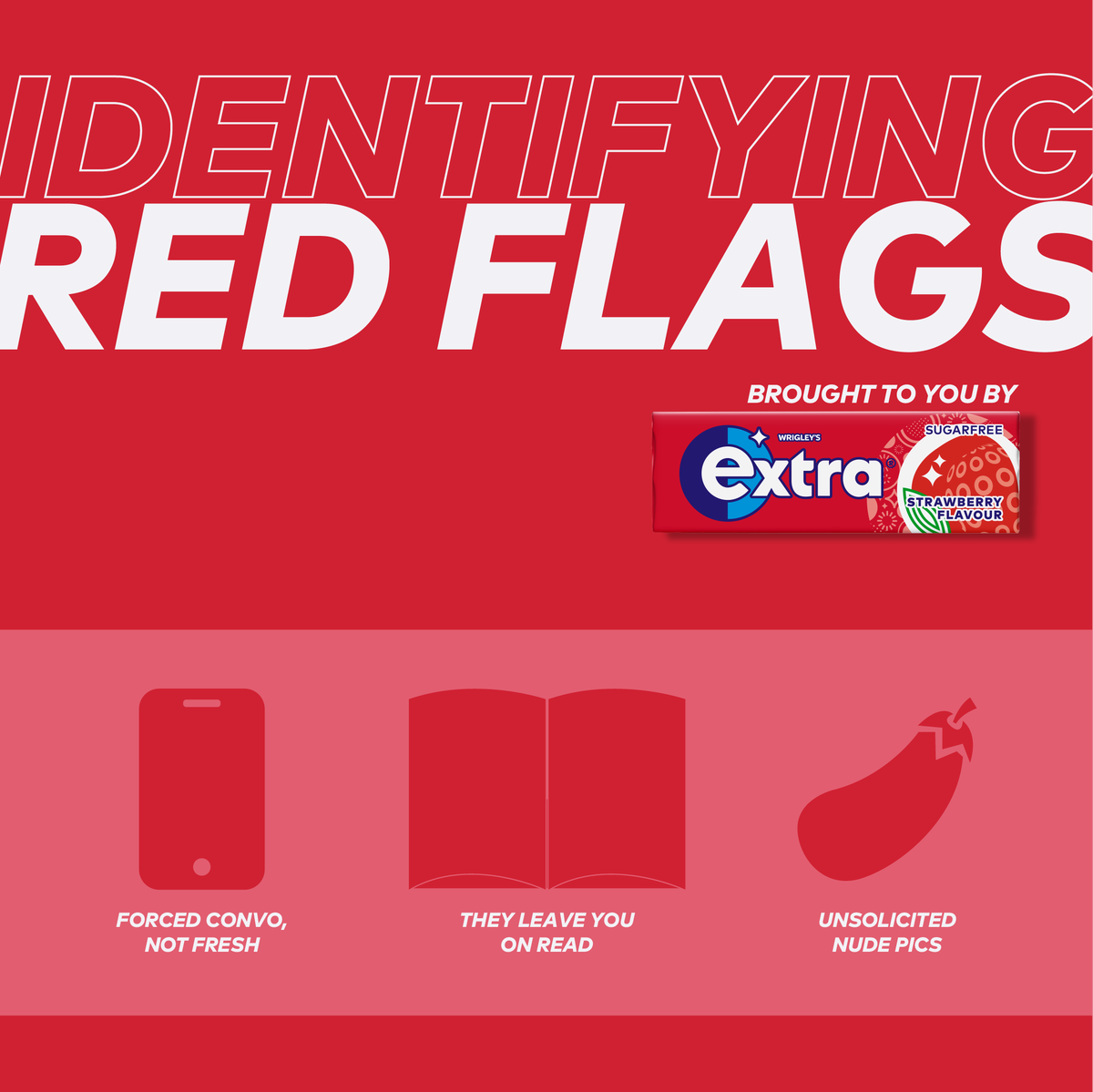 Any 🚩? Keep it fresh &amp; block them now!
#ExtraGum