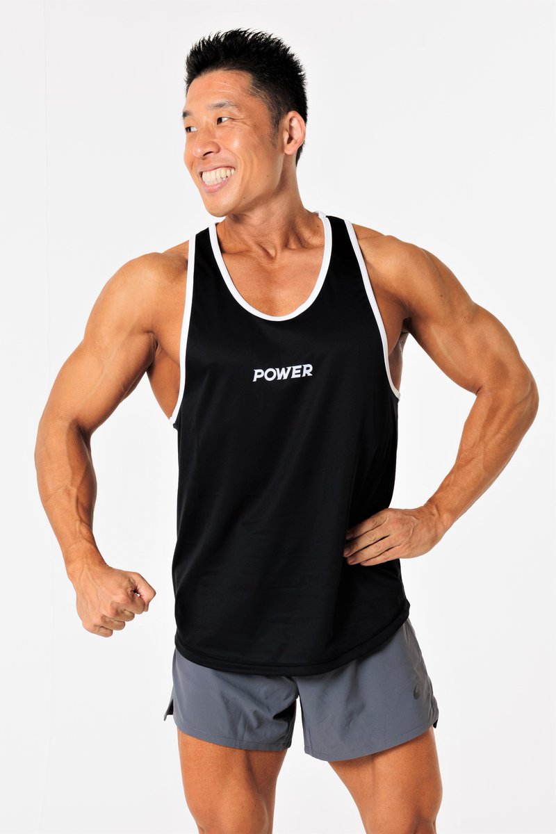 POWER83496403's tweet photo. 世界一快適なタンクトップ「AIR-TANK」発売!
筋量がある人が似合うのはもちろん、これからボディメイクを始めるまだ細身の方でもかっこよく着こなせるデザインに仕上げました。
限定商品のため、ぜひお早めにお求めください!
#なかやまきんに君 #AIR #nakaymakinnikun #power_store29 #AIRTANK https://t.co/L034bDGhws
