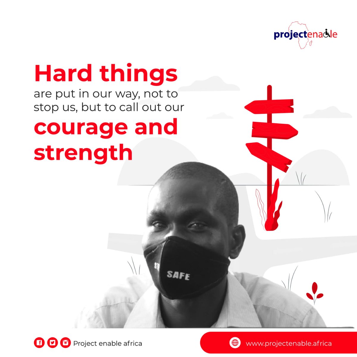 Project_Enable's tweet photo. Take tough times as a training process for the good days.
In the end, you will be better for it.
#projectenable #mondaymotivation https://t.co/PT9WvY0aBw