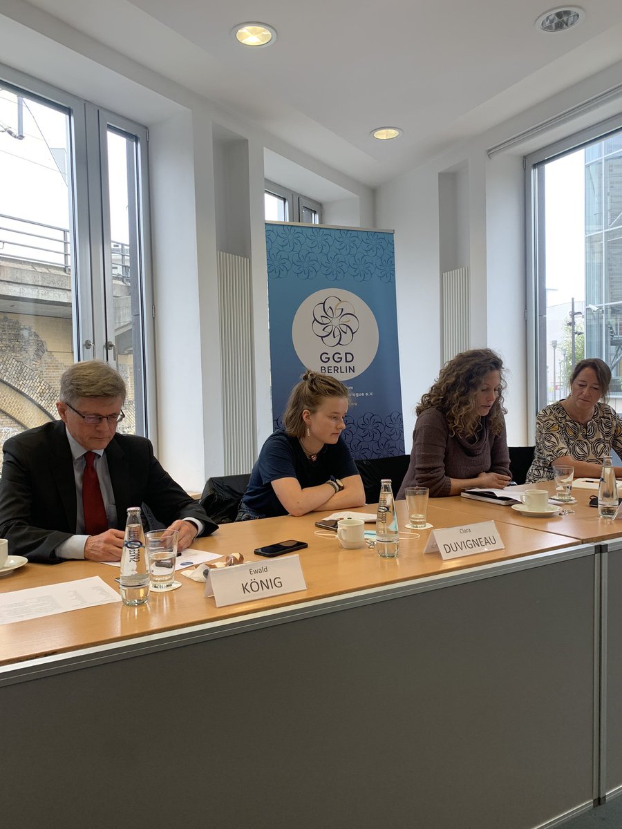 GGD_Berlin's tweet photo. Talking on #renewable energy, Linda Schneider- climate expert at the Heinrich Böll Foundation- highlighted the fact that reaching the #1.5 #degree goal isn’t realistic due to the serious #climatecrisis which the world is already grappling with. https://t.co/uRJUt4bZ7I